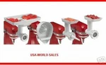 Kitchenaid KN12AP Stand-mixer Attachment Food Grinder, Sausage Stuffer, Juicer. Fixed Price $69.99.