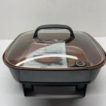 Nuwave 5 Qt Electric Skillet With Lid And Manuel - Model No 31820. Fixed Price $33.99.