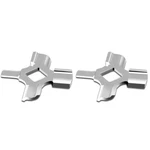 Antree Stainless Steel Meat Grinder Grinding 0*PLATES And 2*BLADES, Silver. Fixed Price $27.73.