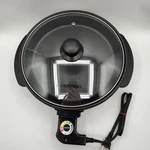 Chefman 12-INCH Round Electric SKILLETRJ05-12-RO 450 Tempered Glass Adjustable. Fixed Price $17.95.