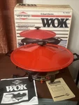 West Bend Electric Wok Skillet 79525 Non Stick 6 Quart Red Lid Box Manual. Fixed Price $31.99.