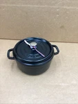 Staub Cast Iron Dutch Oven 4-QT Round 9 3/8" Matte Black. Fixed Price $169.95.
