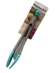 New Kitchenaid Aqua Stainless Steel Sky Silicone Tipped Tongs (haqa). Fixed Price $38.50.