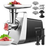 Cheffano Meat Grinder Electric, 350W 2000W Max - Black/silver. Fixed Price $95.23.
