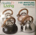 Select Home Whistling Stovetop Tea Kettle 3QT Stainless Steel Nib. Fixed Price $39.99.