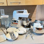 Vintage Oster Regency Kitchen Center Mixer Blender Processor Food Prep 988-08. Fixed Price $120.00.