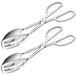 2 Pack Serving Tongs Buffet For Kitchen Cooking 10 Inch Stainless Steel.... Fixed Price $27.38.