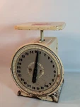 Antique Vintage Food Scale Farmhouse Montgomery Ward Kitchen Primitive Decor 24#. Fixed Price $29.98.