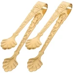 2PCS Mini Serving Tongs, 3.5INCH Rose Stainless Steel Sugar Cube Small.... Fixed Price $17.86.