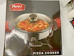 New Parini Appliances 12" Non-stick Electric Pizza Cooker W/glass Lid. Fixed Price $11.97.
