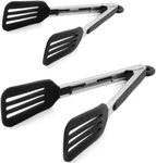Staruby Cooking Tongs 7 Inches And 9 Stainless Steel Kitchen Silicone .... Fixed Price $20.90.