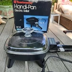 Electric Skillet Toastmaster Handi-pan #805 Frying Non-stick Camping Glass Lid. Fixed Price $28.00.