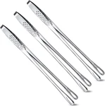 Geiserailie 3 Pcs 11 Inches Korean Bbq Tongs Stainless Steel Kitchen Tweezers Gr. Fixed Price $12.99.