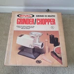 Rival Vintage Grind-o-matic, Grinder/ Chopper, Model: 2100 M/2, Box & Tested.. Fixed Price $34.98.