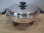 Vtg Webalco 11 Electric Skillet 17884 Stainless Steel W/ Dome Lid No Cord. Fixed Price $24.88.