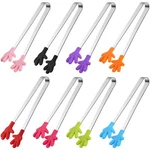 Shindel Silicone Mini Tongs, 8PCS Kids Cooking Kitchen Gadgets. Fixed Price $10.19.