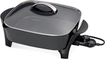 Presto 12" Electric Skillet With Glass Cover - Nonstick Surface, Inside And Out. Fixed Price $45.99.