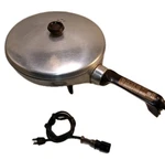 General Electric 16C120 Fry Pan Skillet 11.5" W/aluminum Lid Tested. Fixed Price $42.50.