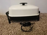 Presto Countertop Electric Skillet Fry Pan 15IN X 11IN Vintage 340G Works Great. Fixed Price $55.88.