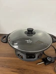 Rival Electric Wok With Glass Lid Model S60T Works Good. Fixed Price $20.00.