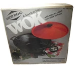 Vintage 1988 West Bend 6 Qt Electric Wok Skillet Grill Model 79525X Red. Fixed Price $87.99.