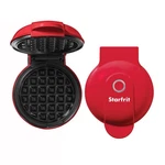 Starfrit 024725-006-0000 4-IN. Electric Mini Waffle Maker, Red (0247250060000). Fixed Price $45.08.
