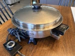 Saladmaster 11" Electric Skillet Oil Core W/ Vapo Lid & Power Cord #7817. Fixed Price $49.99.