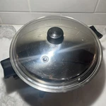 Saladmaster 7252 Large 12" Electric Skillet Oil Core Stainless Lid No Cord. Fixed Price $115.00.
