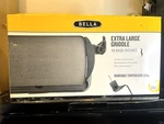 Bella Extra Large Griddle 10.5X20 Electric, Non-stick,easy Slide-out,temp Contr. Fixed Price $14.90.