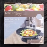 Kitchen Living Electric Wok Non-stick Easy Clean Metal Black With Lid. Fixed Price $29.99.