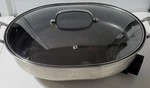 Cuisinart CSK-150 1500 Watt Nonstick 16 Oval Electric Skillet Brushed Stainless. Fixed Price $75.00.