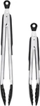 Oxo Good Grips 2-PIECE Tongs With Nylon Heads Set. Fixed Price $38.59.