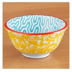 Euc Creative Co-op Colorful Yellow And Blue Round Stonewear Pinch Pot. Fixed Price $5.00.