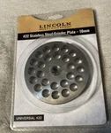 #12 Stainless Steel Grinder Plate 10MM Lincoln Outfitters New. Fixed Price $8.99.