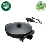 Mainstays 12" Electric Round Skillet, Black Nonstick, 1200W, Removable Control. Fixed Price $29.59.