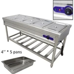 Food Warmer 72'' 5 Pan Electric Steam Table For Kitchen Restaurant Buffet 110V. Fixed Price $1399.00.