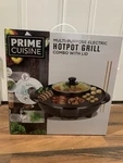 Brand New Prime Cuisine Hot Pot Grill Combo With Lid. Fixed Price $21.99.