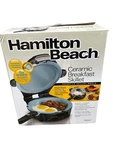 Hamilton Beach Ceramic Breakfast Skillet 26047 Non Stick - Heats Top And Bottom. Fixed Price $31.99.