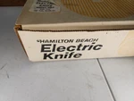 Nos Open Box Hamilton Beach Electric Knife Harvest Gold W/storage Tray #290. Fixed Price $34.99.
