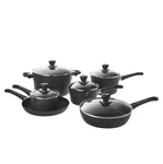 New Scanpan Classic 11 Piece Deluxe Nonstick Cookware Set Pans Pots Lids. Fixed Price $449.99.