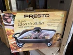 Presto (06852) 16-INCH Electric Skillet With Glass Cover, New. Fixed Price $79.99.