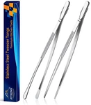 Jetkong Pcs 12-INCH Kitchen Tweezers Fine Tongs, 12+12 Inch, Silver. Fixed Price $22.51.