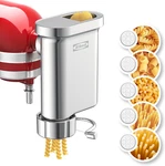 Metal Gourmet Pasta Press Attachment For Kitchenaid Stand Mixer, Maker. Fixed Price $130.79.