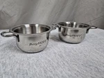 Set Berghoff 18/10 Stainless Steel Mini Pots With Mirror Finish 2.5". Fixed Price $22.50.