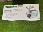 Gander Mountain 1/2 Hp #12 Heavy Duty Electric Meat Grinder 3-5LBS Per Minute. Fixed Price $199.92.
