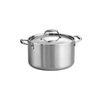 Gourmet Tri-ply Clad 6 Qt. Stainless Steel Sauce Pot With Lid. Fixed Price $98.80.
