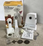 Oster 4726 Heavy Duty Food Grinder Sausage Maker Original Box Instructions. Fixed Price $69.99.