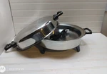 Regal Ware 13" Skillet Kitchen Nutrition Oil Core Electric Fry Pan Stainless Lid. Fixed Price $214.99.