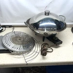 Made Usa Vintage Farberware Stainless Steel Model #343A Electric Cooking Wok. Fixed Price $39.99.
