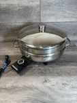 Farberware 12" Electric Stainless Skillet Model 344A Made Usa Vintage. Fixed Price $42.95.